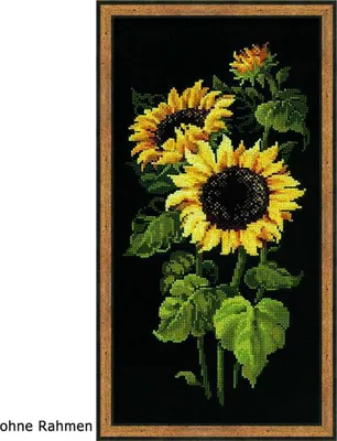 Produktbild von Riolis Kreuzstich-Set "Sonnenblumen", Zählmuster
