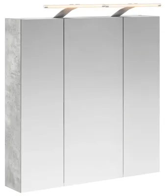 Produktbild von Badezimmerspiegelschrank Beton Grau 70 x 14,5 x 70 cm
