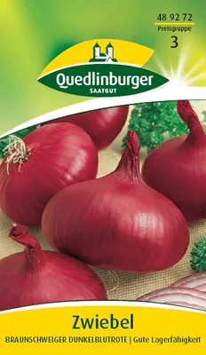 Produktbild von Quedlinburger Saatgut - Zwiebeln Braunschweiger dunkel - Samen - 489272