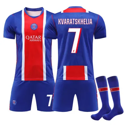 Obrázek produktu pro #7 KVARATSKHELLA Domácí zápas Paris Saint-Germain 26.-27. v dresu Ligue 1 pro děti i dospělé. VELIKOST:22