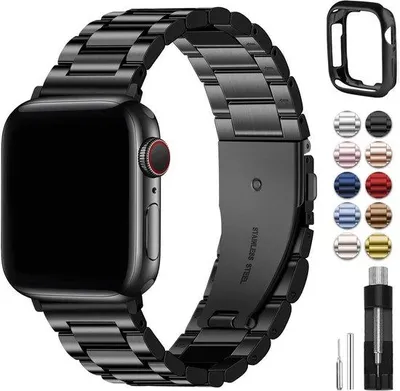 Immagine prodotto di Cinghie compatibili per Apple Watch 44mm, 46mm, 45mm, 49mm, 42mm, 41mm, 40mm, 38mm - Bracciali in metallo per Apple Watch - Cinghie in acciaio inossidabile per iWatch SE 3, 2, 1, Ultra, serie 11, 10, 9, 8, 7, 6, 5, 4, 3, 2, 1