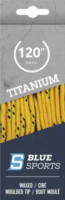 Produktbild von BLUE SPORTS Titanium Pro Schnürsenkel gewachst, Farbe:yel, Größe:120'/304cm