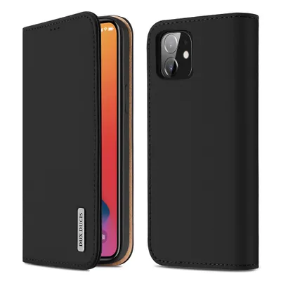 Produktbild von Dux Ducis Wish Series Echt Leder Flip Wallet für Apple iPhone 12 /12 Pro schwarz