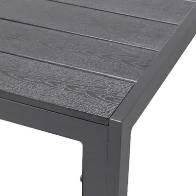 Image de Non-Wood Aluminium Table de jardin anthracite / grise 160 x 90 x 74 cm