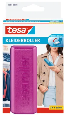 Productafbeelding van tesa Pluisroller, 3 m x 80 mm, met opklapmechanisme