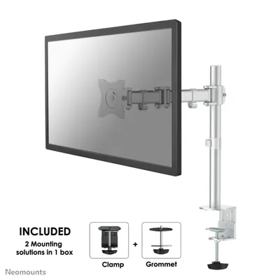 Produktbild von Neomounts NM-D135 - Befestigungskit - Voll beweglich - für LCD-Display - Silber - Bildschirmgröße: 25.4-76.2 cm (10"-30") - Klemmmontage, Tülle, Tischmontage