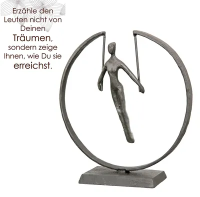 Immagine prodotto di Gilde Skulptur, "Gymnast", Fraumotiv, Eisen, braun, VE 1, L. 6 cm, B. 20 cm, H. 21 cm 84223 4063387842232