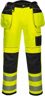 Produktbild von Portwest T501 PW3 Warnschutzhose Yellow/Black Short Gr. 34