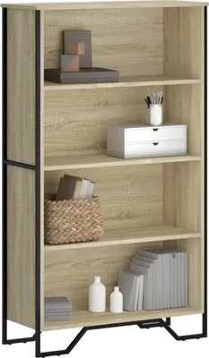 Immagine prodotto di Maison Exclusive - Libreria in rovere Sonoma 80x31x137,5 cm Materiale ligneo