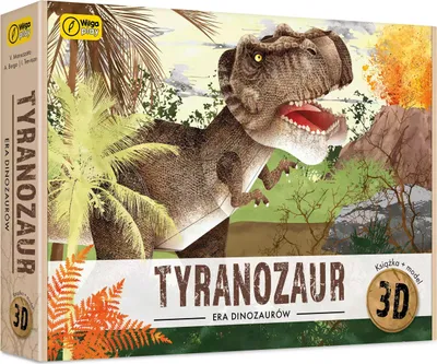 Zdjęcie produktu dla puzzle 3D i książka Tyranozaur