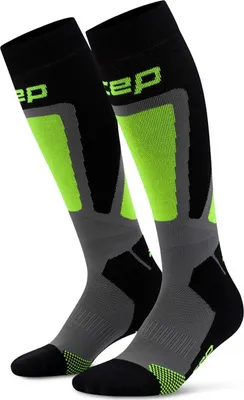 Produktbild von CEP ski thermo socks, tall, 4. BLACK/LIME BLACK/LIME IV