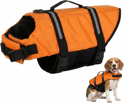 Produktbild von Hundeschwimmweste, Schwimmweste Hund mit Griff und Reflektierend | Einstellbare Hund Rettungsweste, Hunde Auftrieb & Schwimmhilfe für Kleine Mittel Große Hunde, für Schwimmen Bootfahren (M)