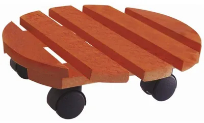 Produktbild von Pflanzenwagen - Holz - rund - 30 cm - bis zu 30 kg
