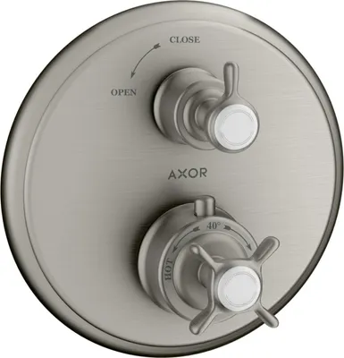 Image de hansgrohe AXOR Thermostat Montreux encastré avec robinet d'arrêt,1 consommateur, 16800800