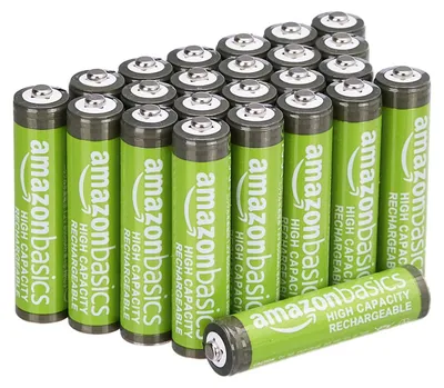 Immagine prodotto di A. Confezione da 24 batterie AAA ricaricabili NiMH ad alta capacità, 850