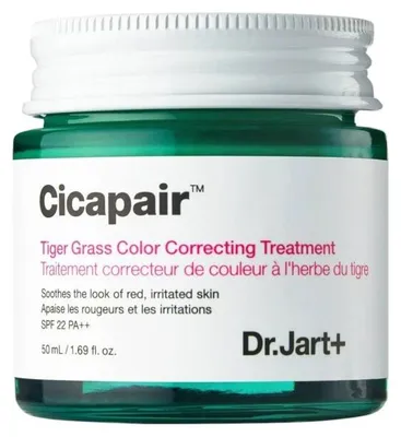 Imagen del producto de Dr. Jart+ DR. JART+ CICAPAIR? TIGERS GRASS Crema correctora de rojeces, con protección solar SPF 22 PA++, 50 ml