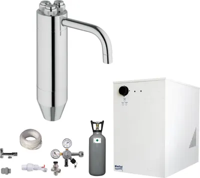 Produktbild von Tafelwassergerät BieTal® BT-30U Kühlung Schanksäule 3-Wege Puls 245 6KG CO2