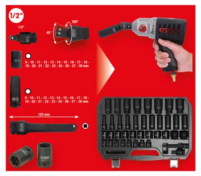 Immagine prodotto di KS Tools 1/2 set di bussole esagonali, 40 pezzi, 515.0065