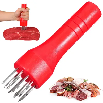Image de Solidchoice - Hachoir à viande en acier inoxydable avec manche en bois
