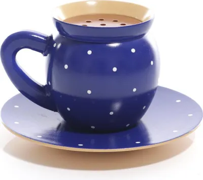 Zdjęcie produktu dla Figurka do kadzidła Filiżanka do kawy Niebieska Szer. x Wys. x Gł. = 15 x 8 x 15 cm NOWA