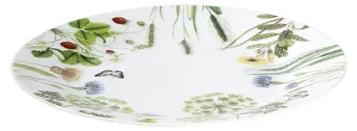 Produktbild von Gilde Teller, "Wild Flowers", Schmetterlingmotiv, Blumenmuster, Porzellan, weiß, VE 1, H. 2 cm, D. 19 cm