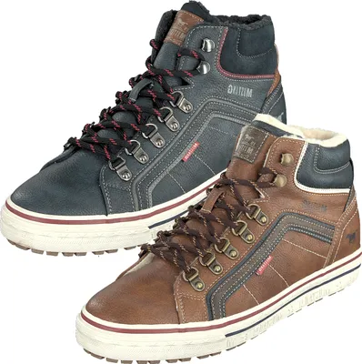 Produktbild von Mustang Herren Stiefelette Schnürboots Warmfutter 4158-601, Größe:43 EU, Farbe:Braun