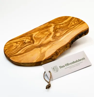 Produktbild von Brotzeitbrett aus Olivenholz im Naturschnitt 40 cm