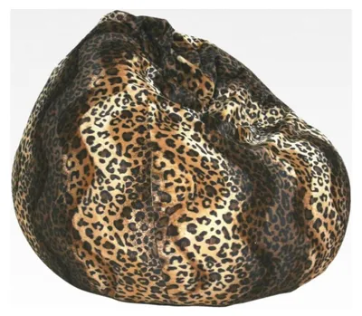 Produktbild von Sitzsack Mogli Indoor Zebra- oder Leopardoptik 100% Polyester 75x95cm