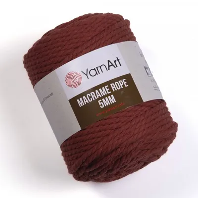 Obrázek produktu pro Yarn Art Macrame Rope 5 mm 85 m 785 Light Red Šňůra