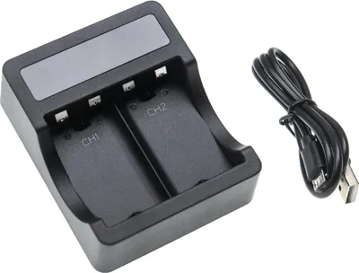 Produktbild von vhbw Dual-Ladestation kompatibel mit Microsoft Xbox One X Controller - Netzteil, Halterung, Ladegerät Schwarz