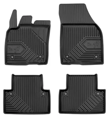 Produktbild von Gummi-Fußmatten für Volvo V50 2004-2012 (Kombi) – 4-tlg, Schwarz, passgenau