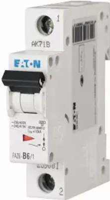 Produktbild von Eaton Leitungsschutzschalter, 6 A, 1p, Charakteristik: B 150690