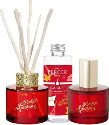 Image de Coffret cadeau Mini-diffuseur Lolita Lempicka rouge + Nachfü llpack et spray maison Lolita Lempicka Sweet