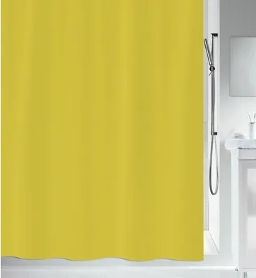 Produktbild von Duschvorhang spirella Primo gelb 180 x 200 cm