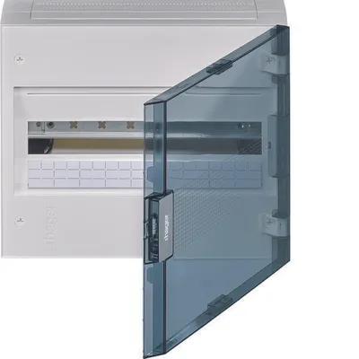 Produktbild von HAGER vega Verteiler Aufputz 1x18 IP40 Tür transparentne VB118TB