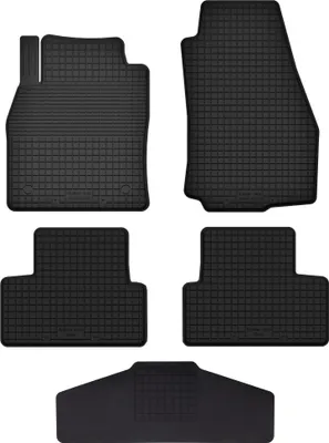 Produktbild von Gummi Fußmatten Set Für: Volvo C70 Ii (2005-2013) Gummimatten Schwarz