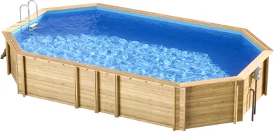 Produktbild von Holzpool Weva Octo +840, inkl. Filteranlage, Filtersand, Bodenschutz