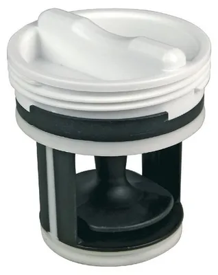 Produktbild von Candy Hoover 41021233 Flusensiebeinsatz Sieb Flusensieb Pumpenfilter Filter gerade Form Kunststoff weiß Waschmaschine