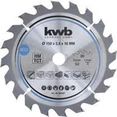 Immagine prodotto di kwb 583357 Lama circolare in metallo duro 150 x 16 mm 1 pz
