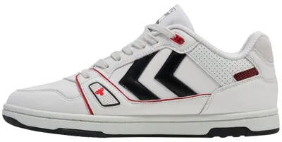Produktbild von Hummel Power Play LX-E Sneaker Schuhe weiß/schwarz/rot 226244-9076, Schuhgröße:37 EU