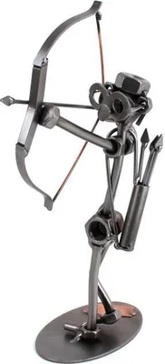 Produktbild von Metallfigur Bogenschütze – handgefertigte Skulptur aus Stahl
