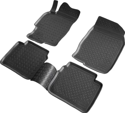 Image de Tapis de sol en caoutchouc 3D adaptés à la Mazda 6 | GH | BJ 2008-2012 | ajustement parfait avec bordure