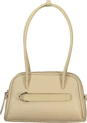 Produktbild von Elegante Beuteltasche in Beige mit Schultergriffen und Reißverschluss