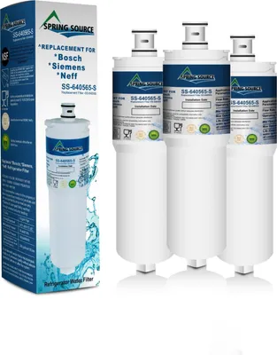 Obrázok produktu pre Náhradný vodný filter do chladničiek Bosch, Siemens a Neff kompatibilný s modelmi AT2002, AP3961137, WSQ-1, SAFELOCK, CS-52, SGF-BO52, WF297, 5586605, WHCFR-PLUS, 640565, 5553629, WHKFR-PLUS, EVOLFLTR10, WSB-1, WHFK-R-PLUS, 3 ks
