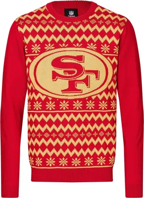 Produktbild von NFL San Francisco 49ers Ugly Sweater Big Logo 2-Color Christmas Pullover Weihnachten XL