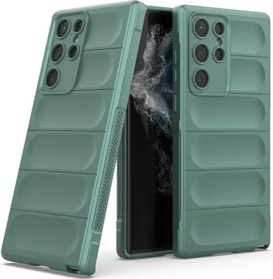 Obrázek produktu pro Pouzdro pro Samsung Galaxy S23 Ultra Měkké TPU Silikonové Nárazuvzdorné Ochranné Pouzdro zelené