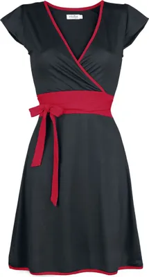 Produktbild von Innocent Kurzes Kleid Damen Hana Dress schwarz/rot L