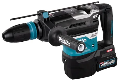 Obrázek produktu pro Makita HR005GM202 Akumulátorové kombinované kladivo SDS-MAX 40V max. / 2x 4,0 Ah baterie + nabíječka včetně rádiového adaptéru AWS WUT01 v kufru
