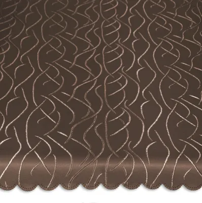 Produktbild von Mitteldecke eckig 110x110 cm Tischdecke Struktur damast Streifen bügelfrei fleckenabweisend dunkel braun