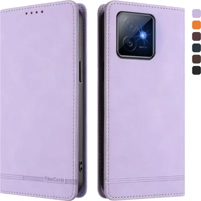 Image de Etui pour Honor X60GT, étui rétro en cuirPolyuréthaneavec support et fentes pour cartes Violet